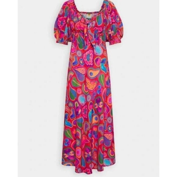 💕FARM RIO💕 Lisa Bodycon Midi Dress ~ XS - Picture 8 of 16
